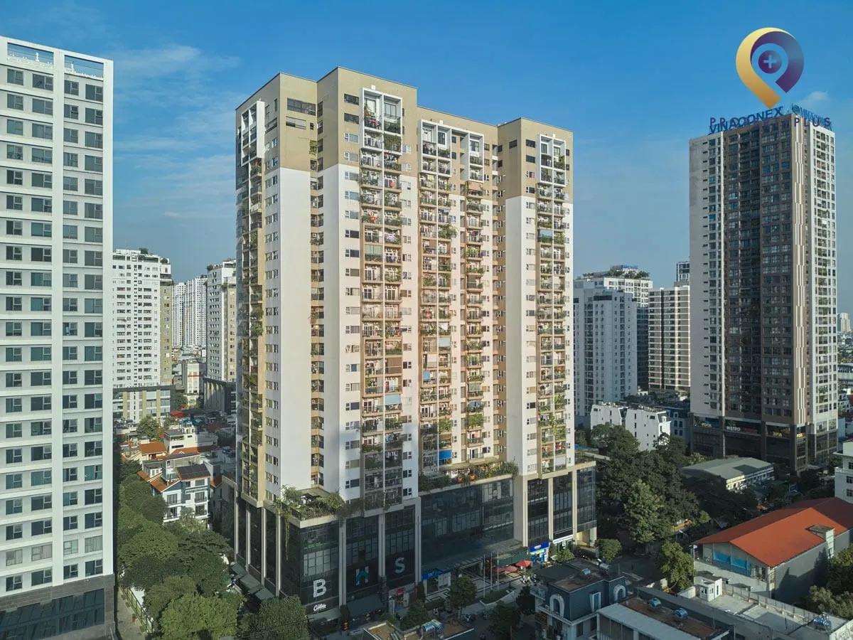 Toàn cảnh tổ hợp Thanh Xuân Complex nổi bật tại quận Thanh Xuân.